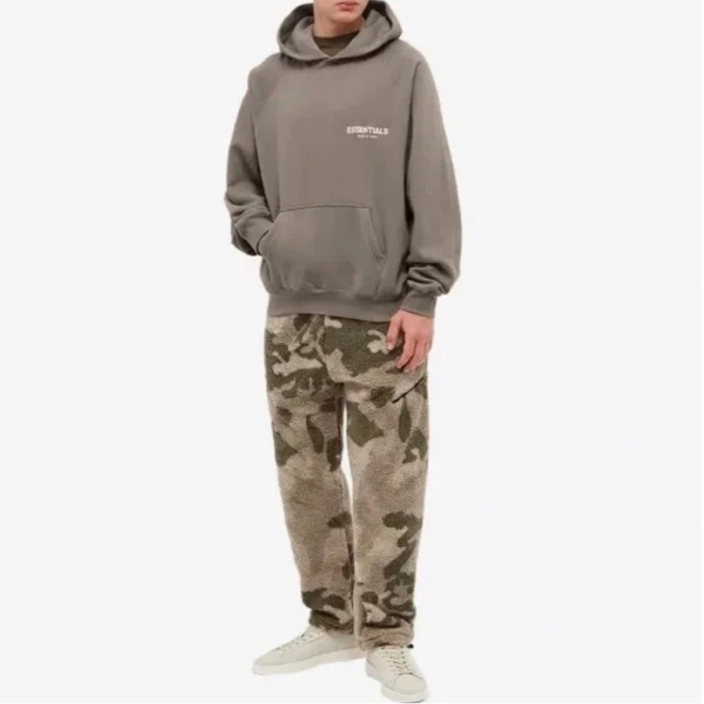 NWT Essentials Logo Hoodie in Desert Taupe Size XS